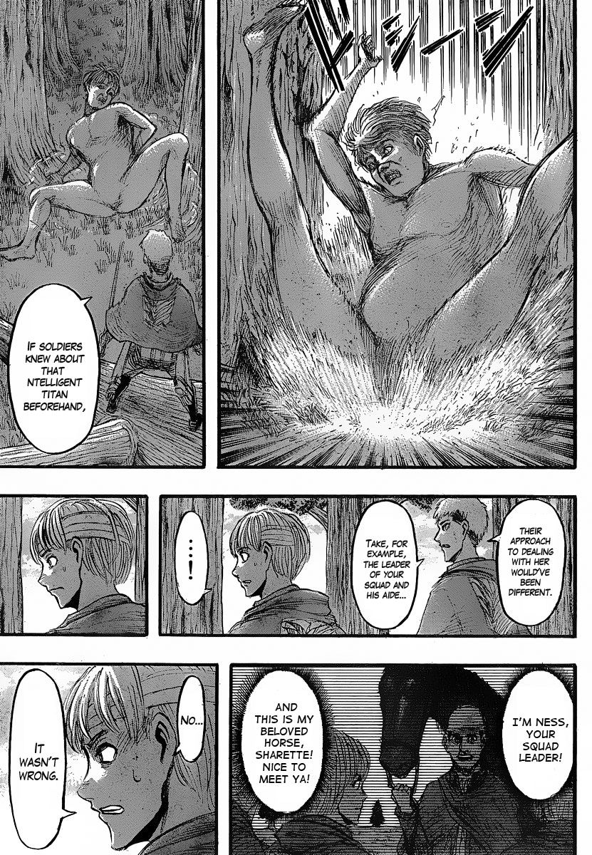 Attack on Titan manga, chapter 27, page 13 of 45