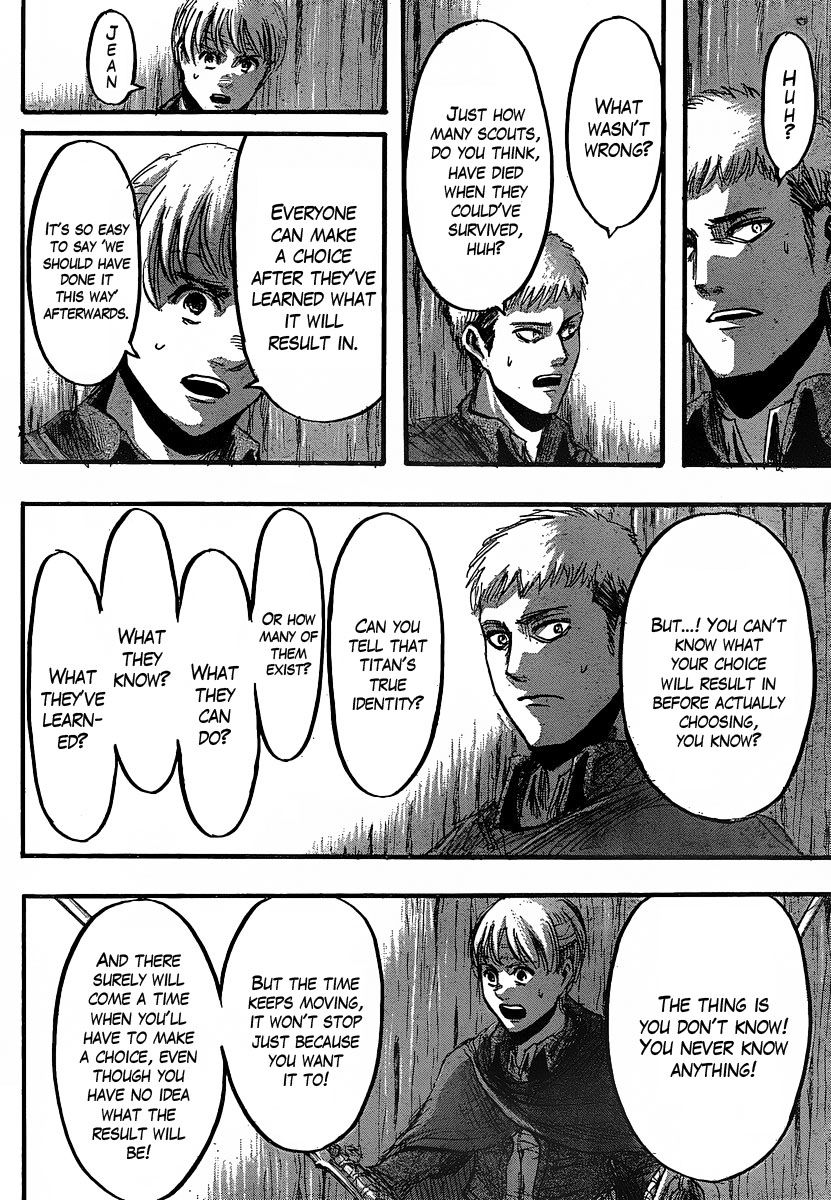 Attack on Titan manga, chapter 27, page 14 of 45