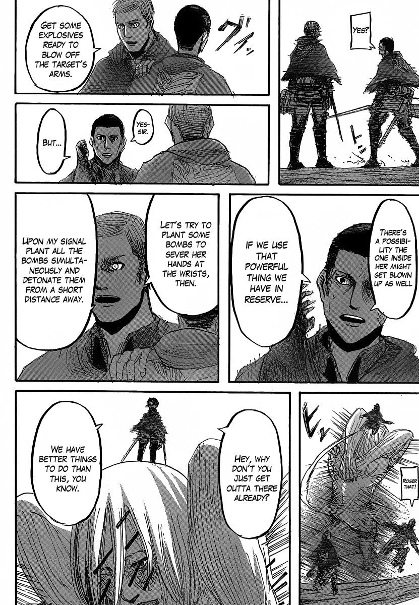 Attack on Titan manga, chapter 27, page 24 of 45