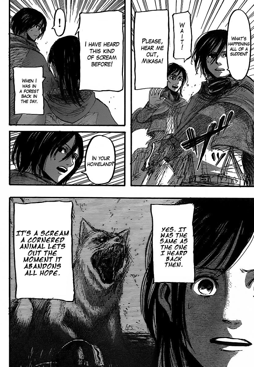 Attack on Titan manga, chapter 27, page 34 of 45