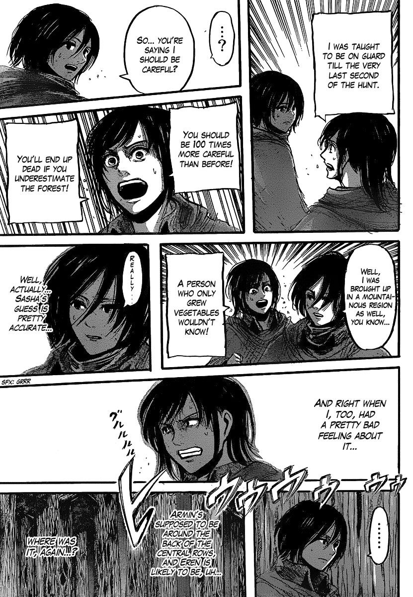 Attack on Titan manga, chapter 27, page 35 of 45
