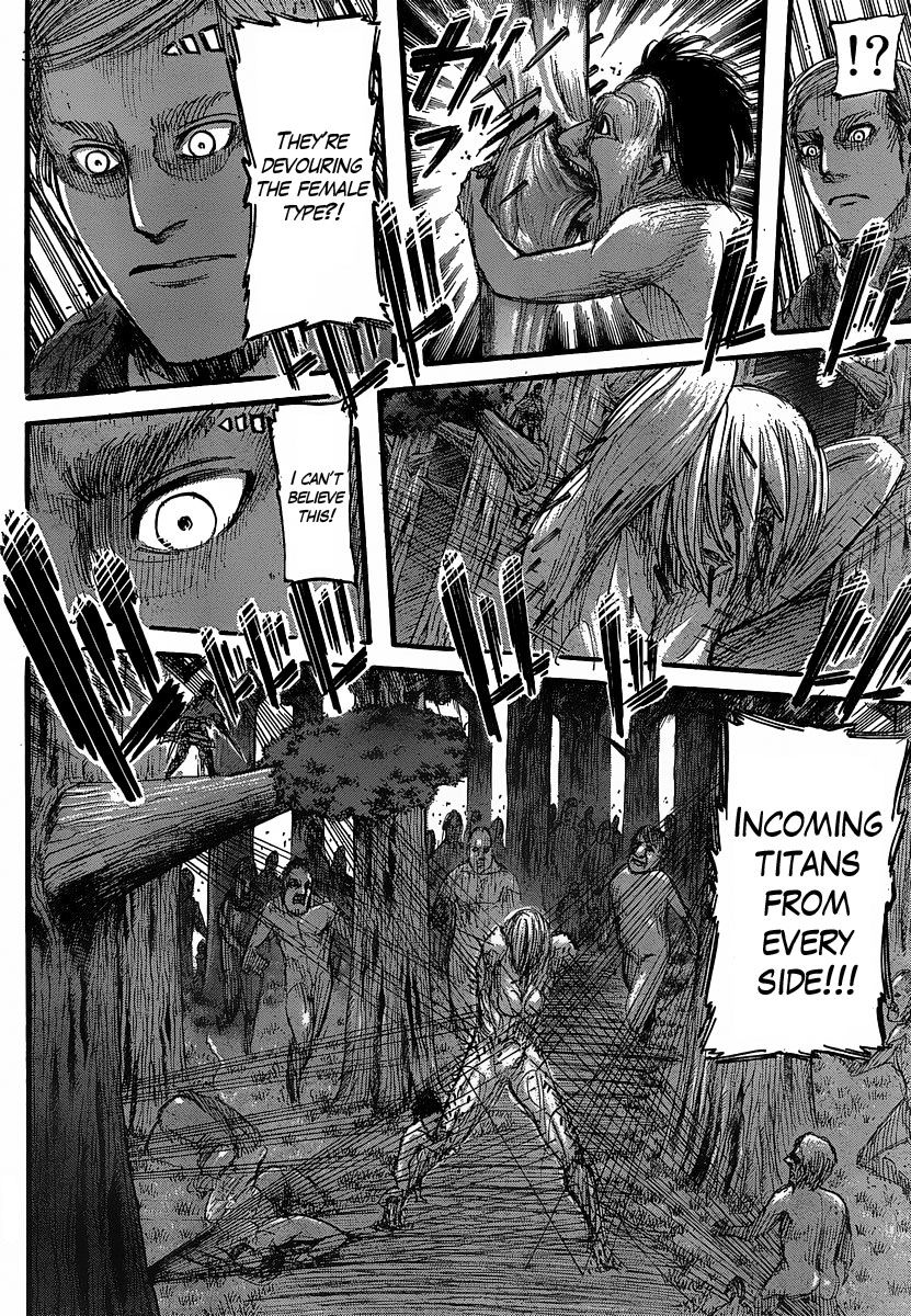 Attack on Titan manga, chapter 27, page 40 of 45