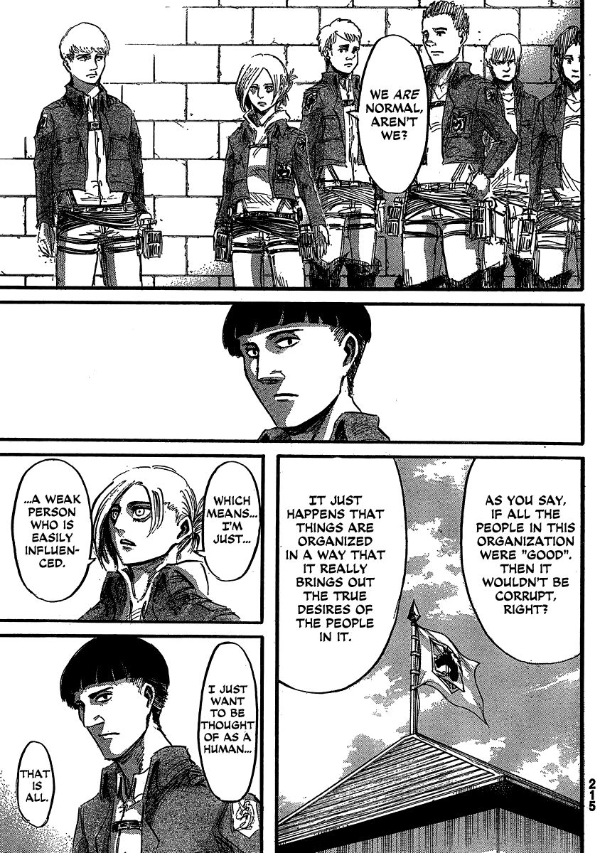 Attack on Titan manga, chapter 31, page 15 of 44