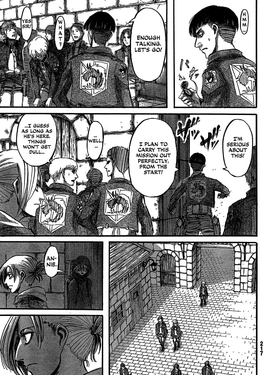 Attack on Titan manga, chapter 31, page 17 of 44