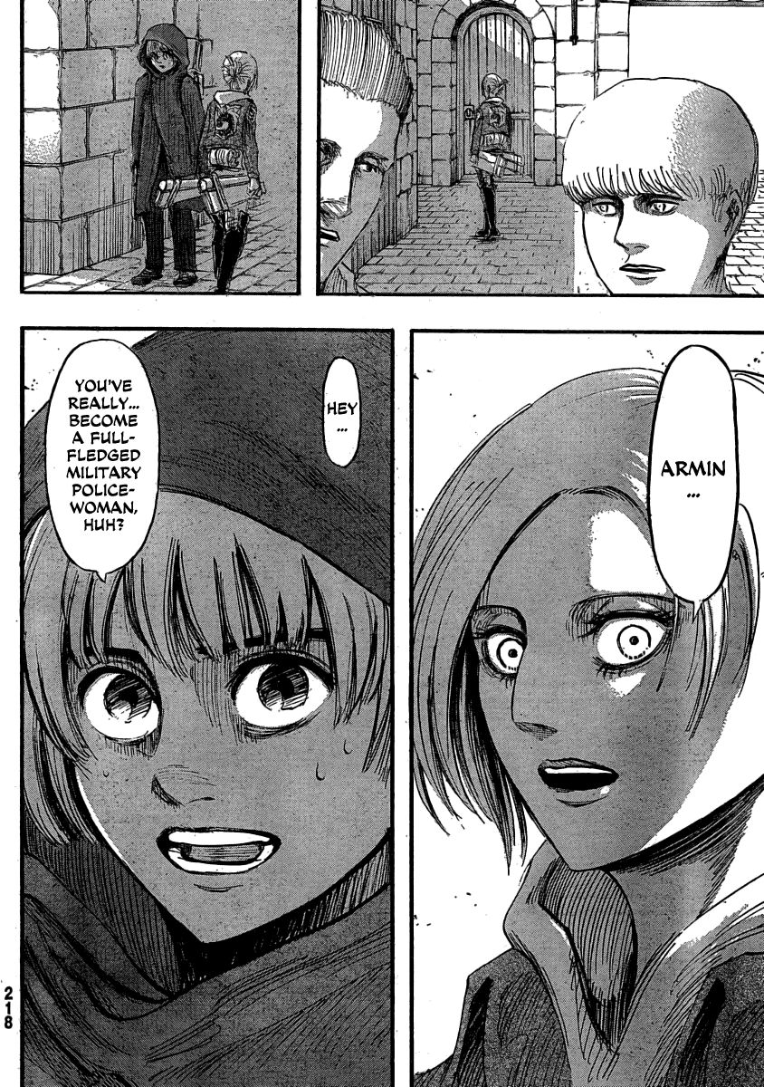 Attack on Titan manga, chapter 31, page 18 of 44