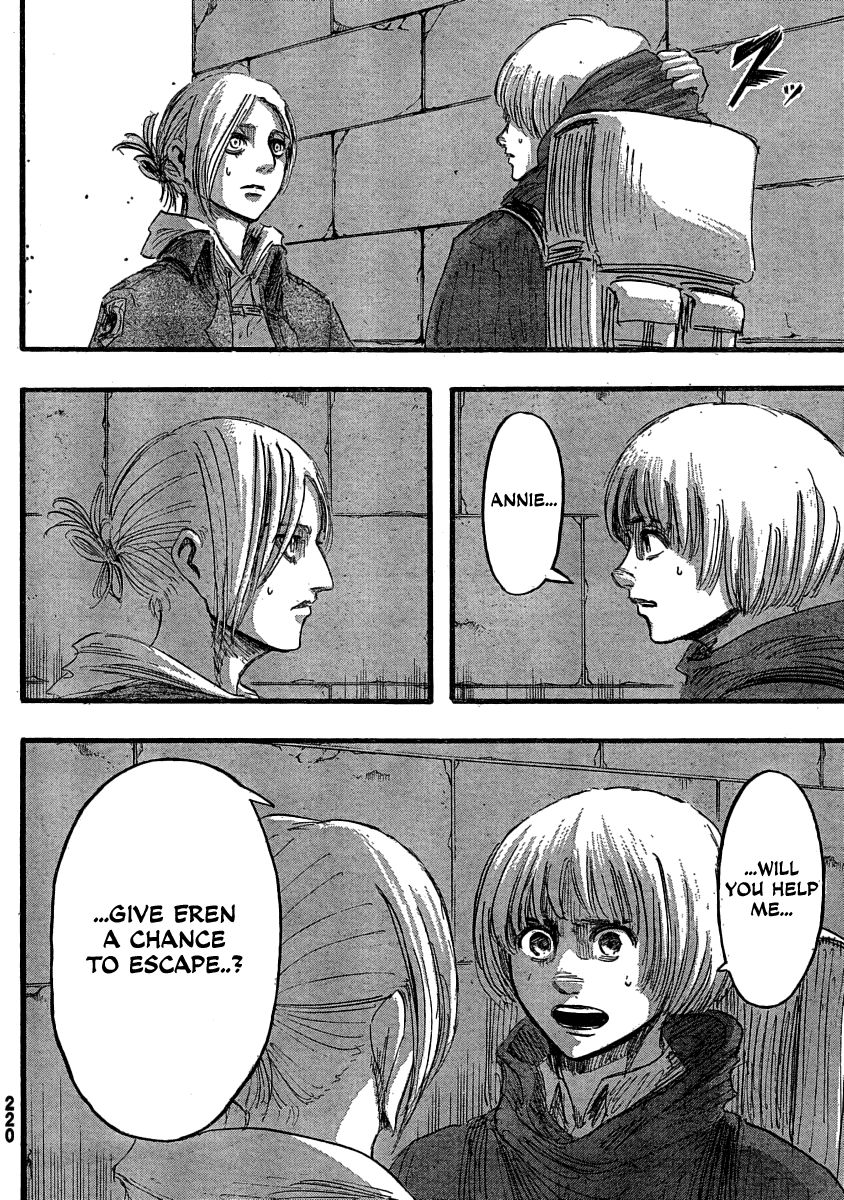 Attack on Titan manga, chapter 31, page 20 of 44