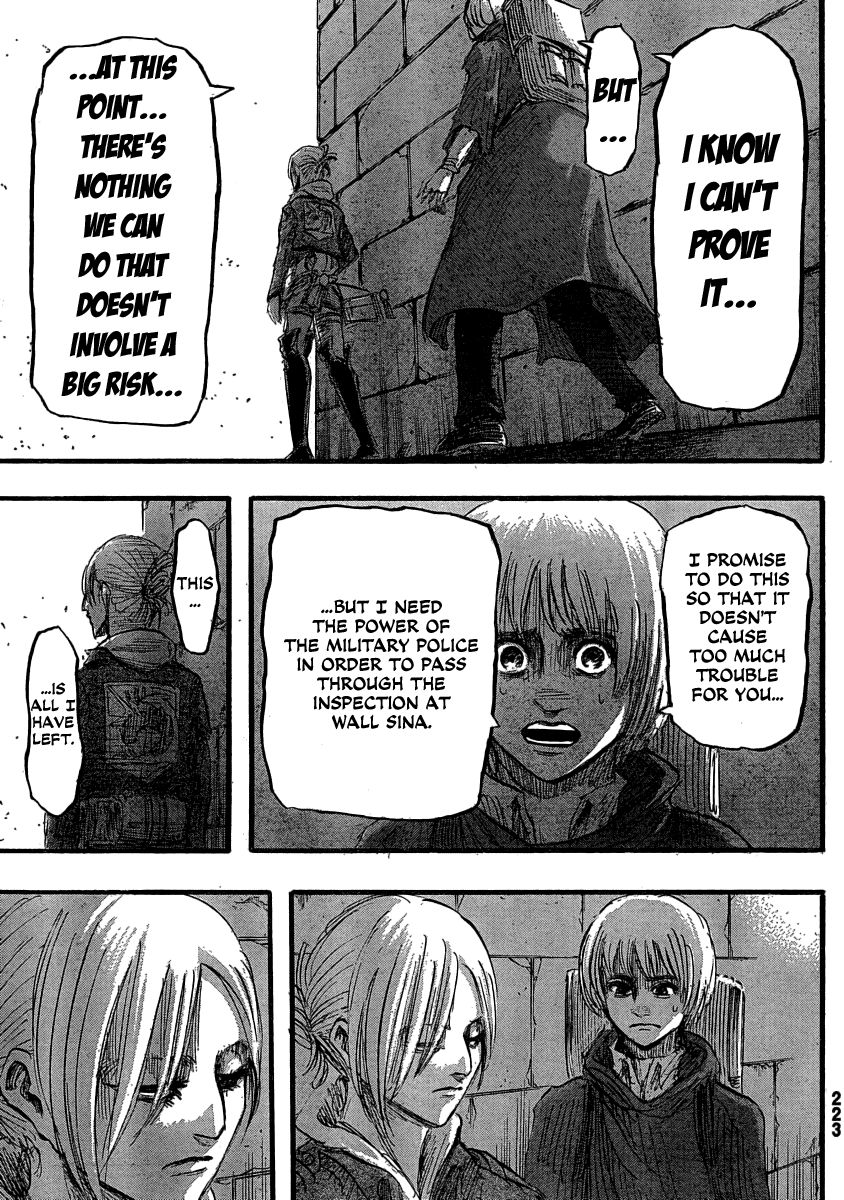 Attack on Titan manga, chapter 31, page 23 of 44