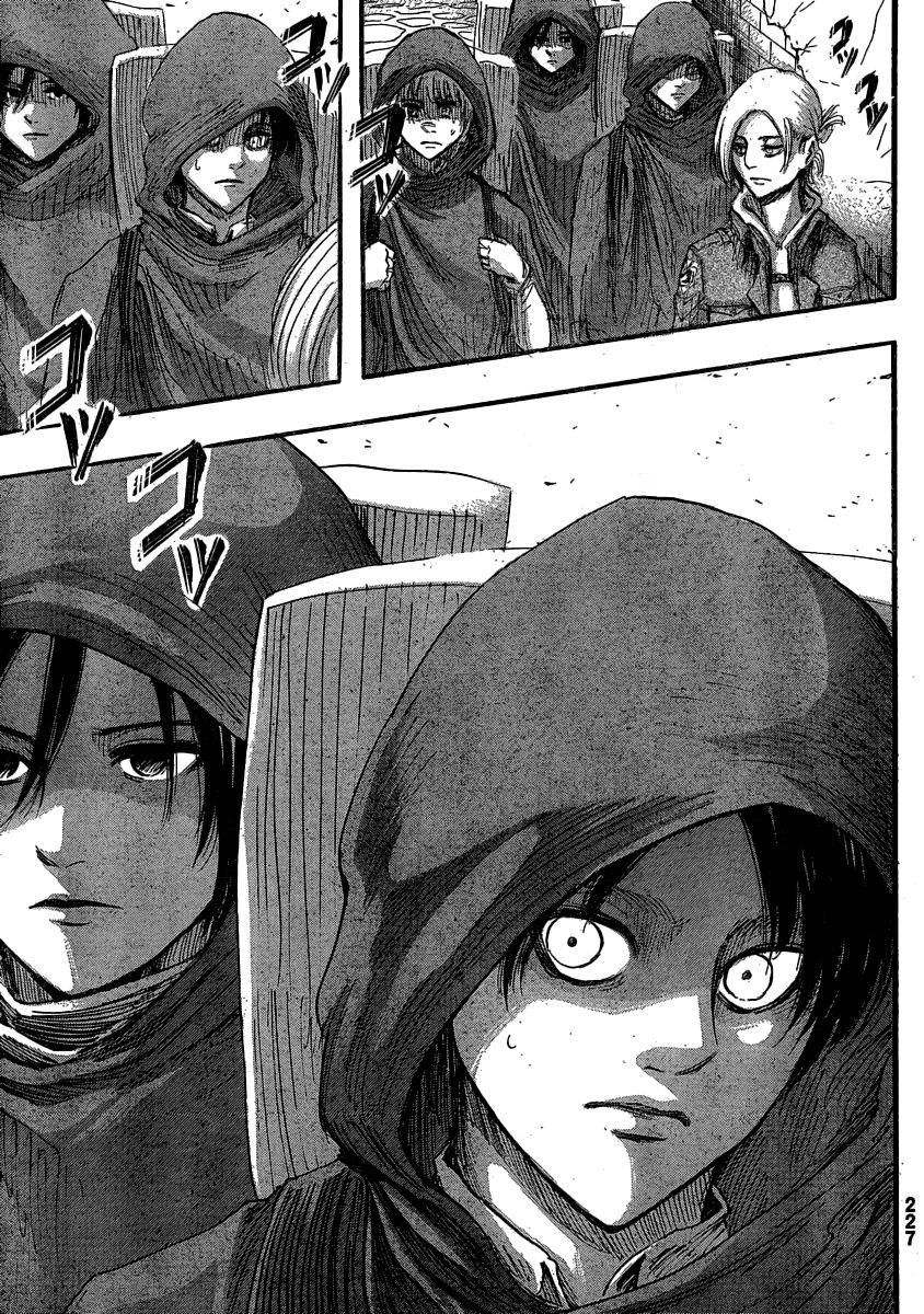 Attack on Titan manga, chapter 31, page 27 of 44