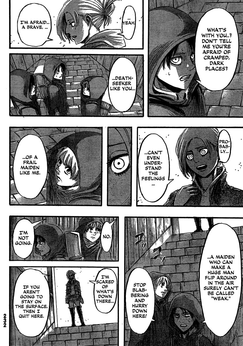 Attack on Titan manga, chapter 31, page 32 of 44