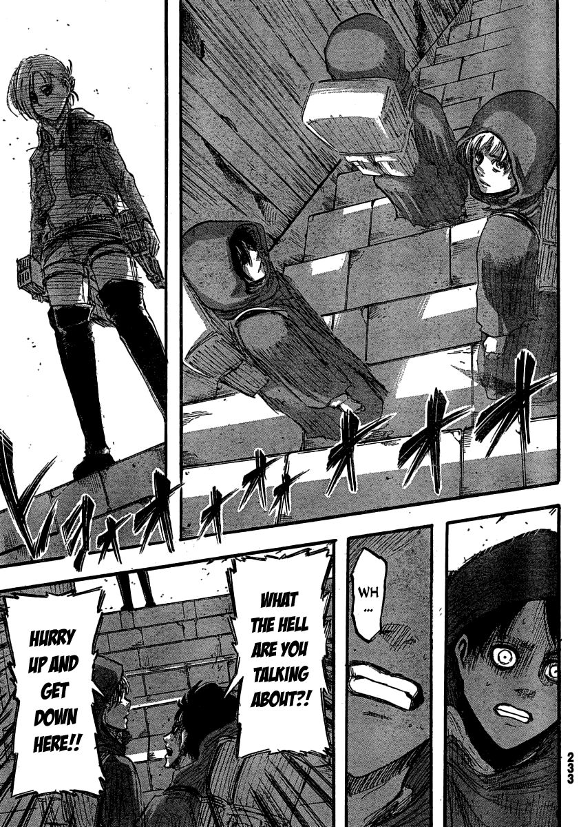 Attack on Titan manga, chapter 31, page 33 of 44