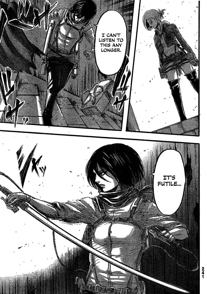 Attack on Titan manga, chapter 31, page 41 of 44
