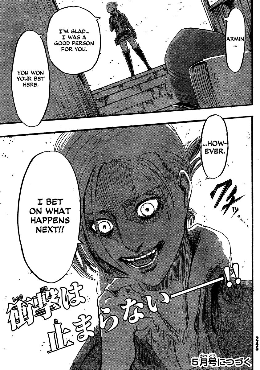 Attack on Titan manga, chapter 31, page 44 of 44