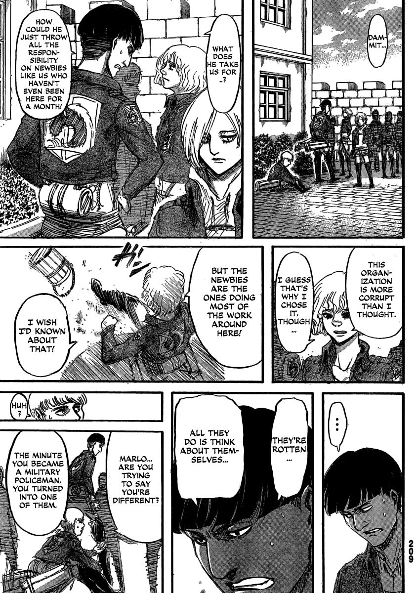 Attack on Titan manga, chapter 31, page 9 of 44
