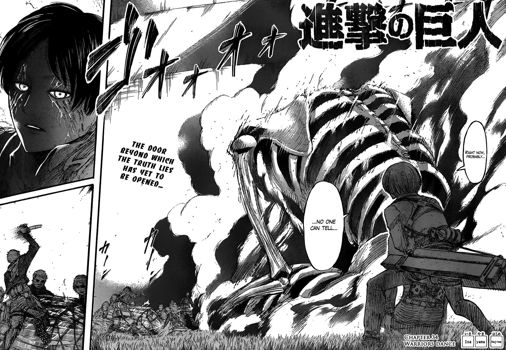 Attack on Titan manga, chapter 34, page 2 of 43