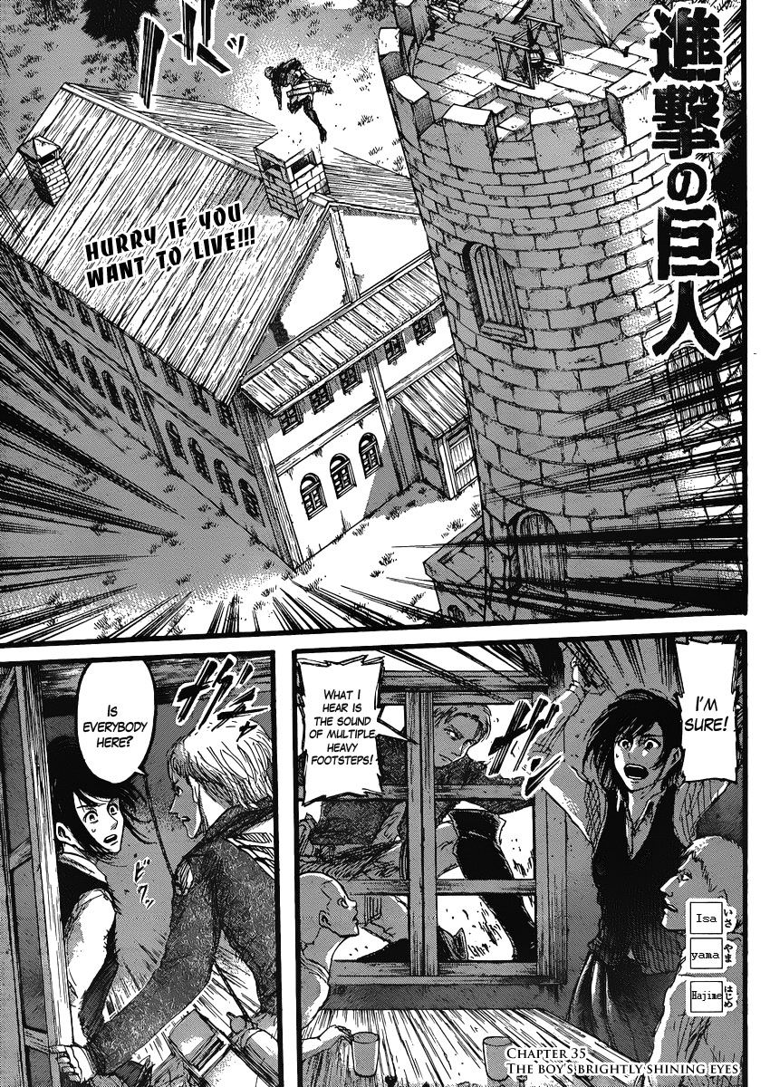 Attack on Titan Chapter 35 page 1 - Chapter 35