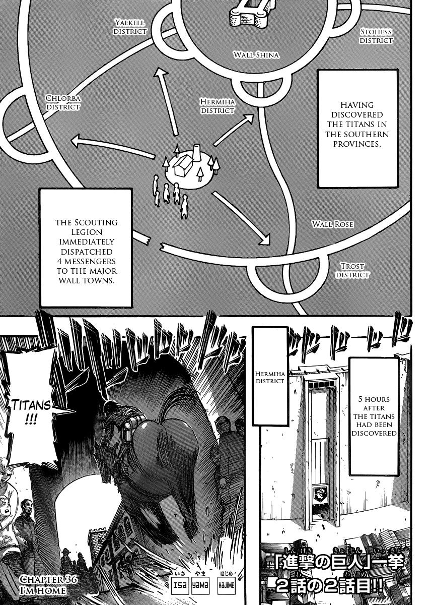 Attack on Titan Chapter 36 page 2 - Chapter 36