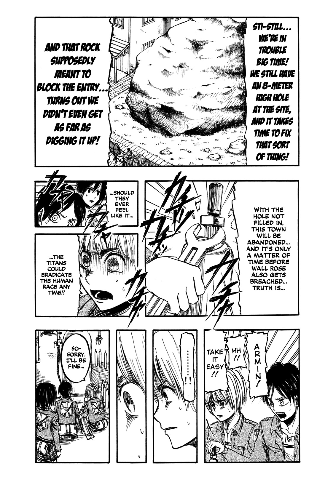 Attack on Titan manga, chapter 4, page 17 of 50