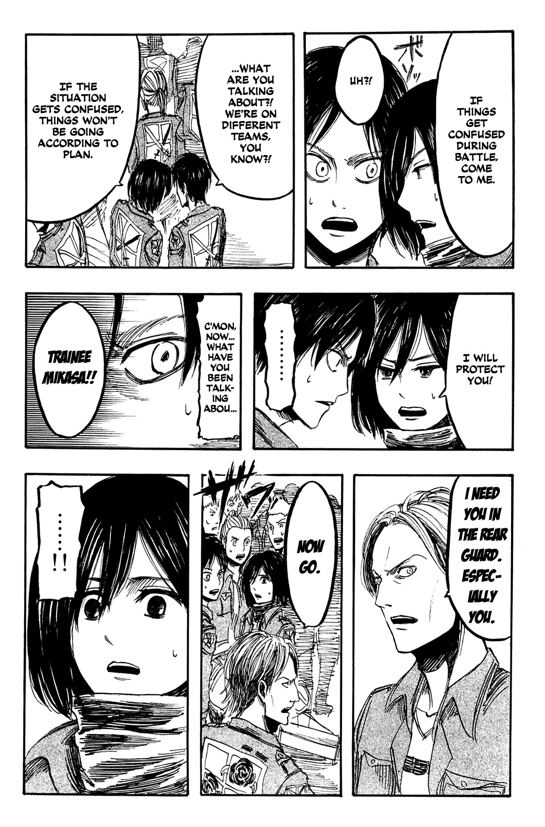 Attack on Titan manga, chapter 4, page 20 of 50
