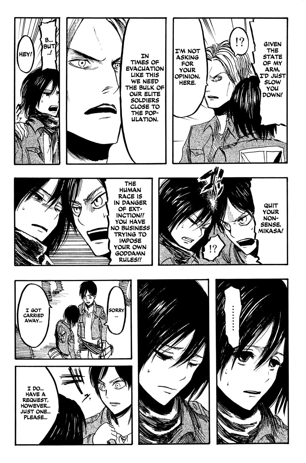 Attack on Titan manga, chapter 4, page 21 of 50
