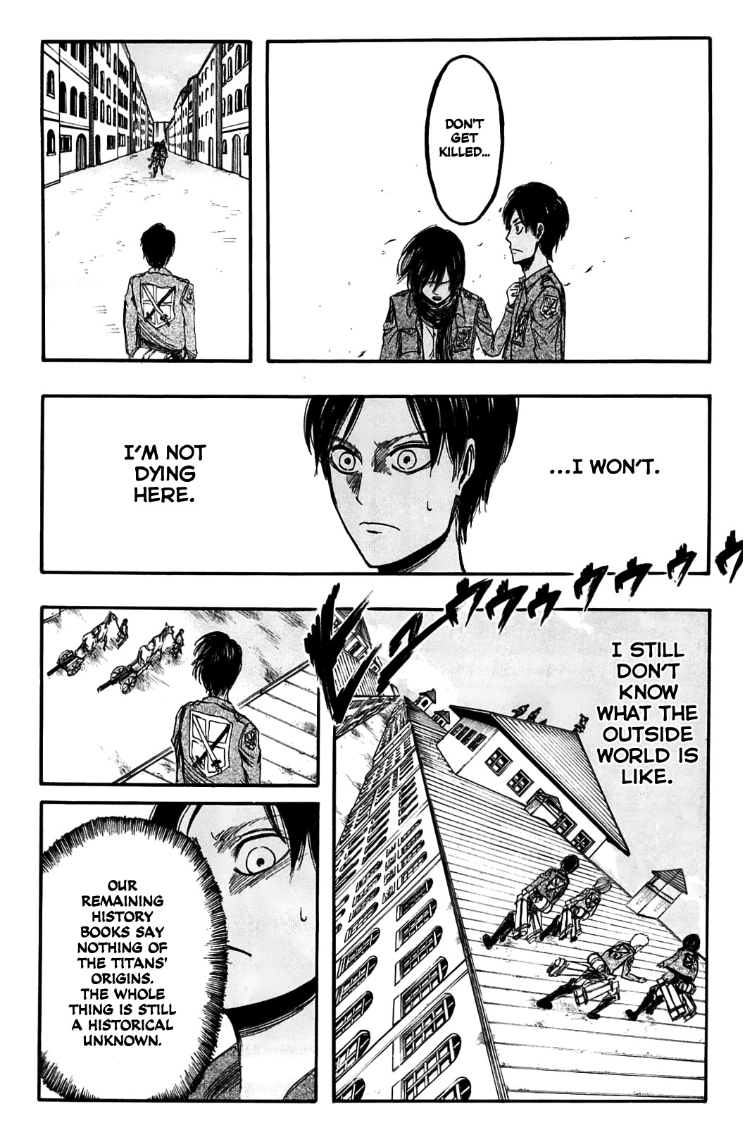 Attack on Titan manga, chapter 4, page 22 of 50