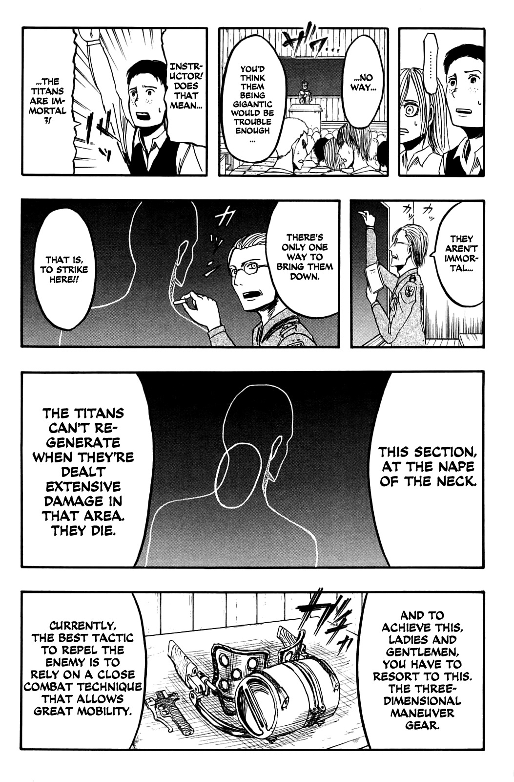 Attack on Titan manga, chapter 4, page 25 of 50