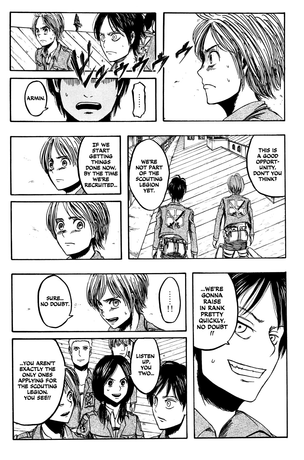 Attack on Titan manga, chapter 4, page 27 of 50