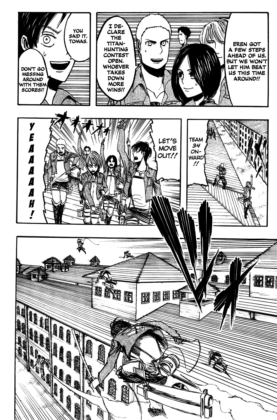 Attack on Titan manga, chapter 4, page 28 of 50