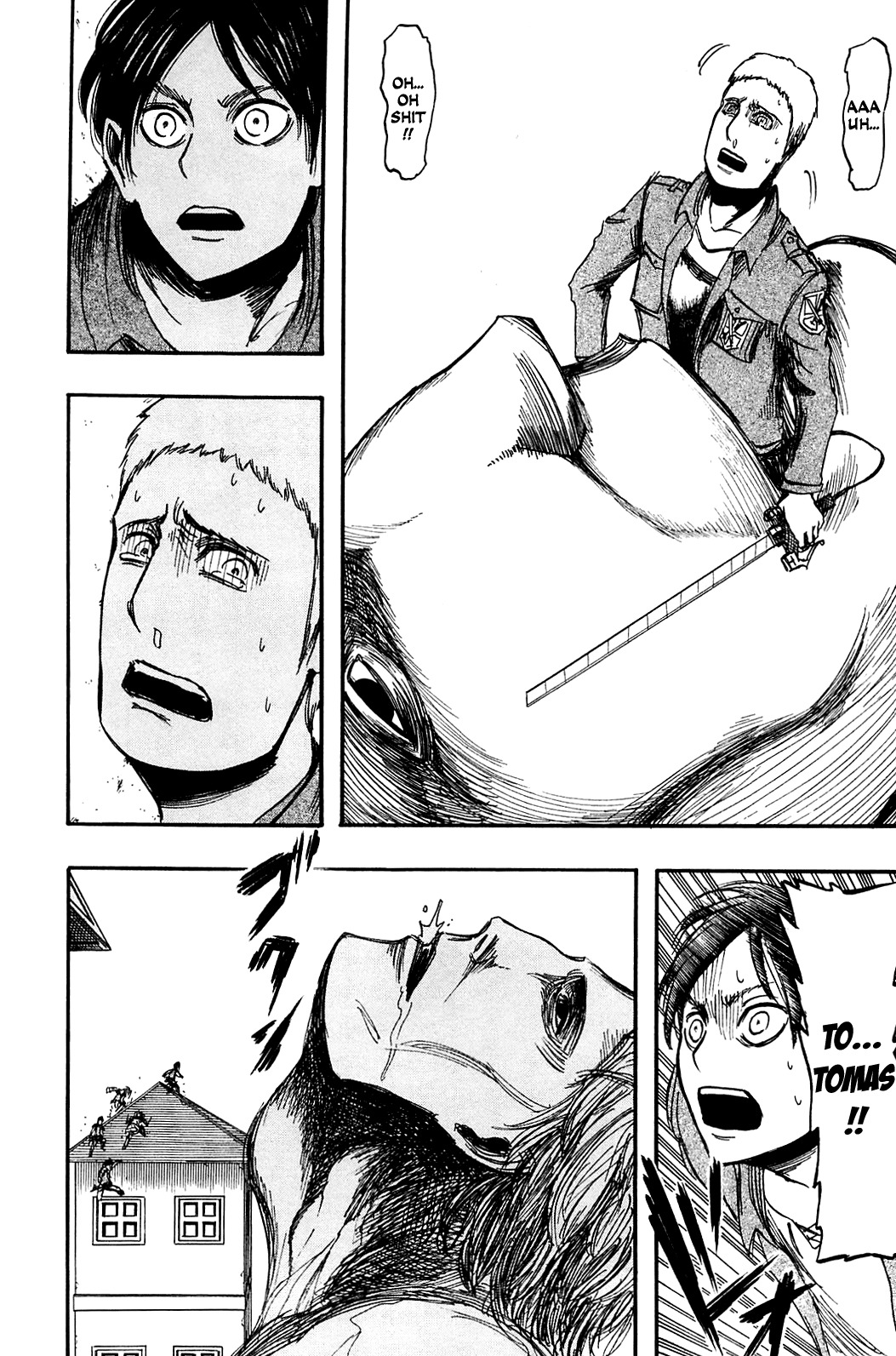 Attack on Titan manga, chapter 4, page 32 of 50