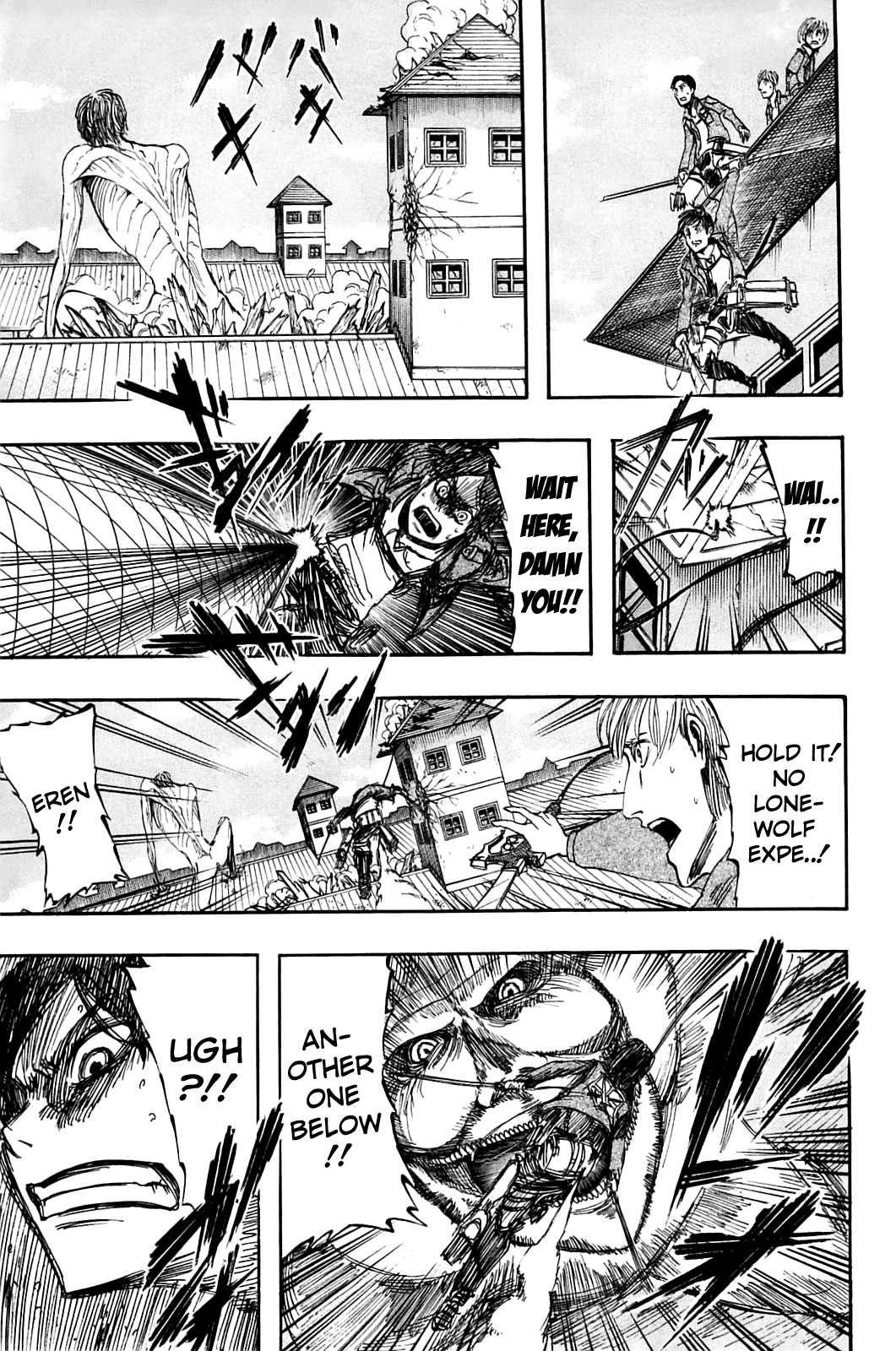 Attack on Titan manga, chapter 4, page 33 of 50