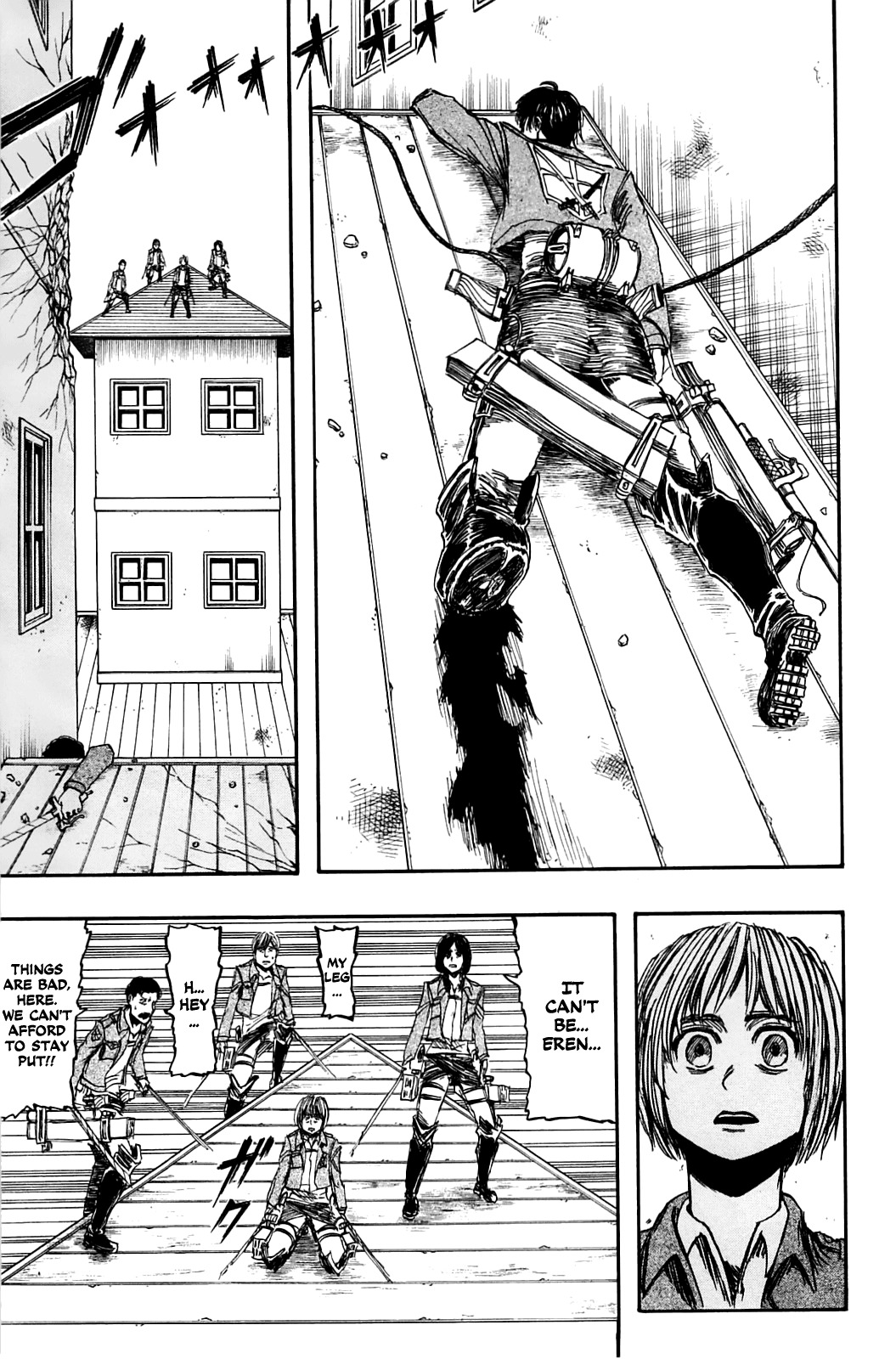 Attack on Titan manga, chapter 4, page 35 of 50