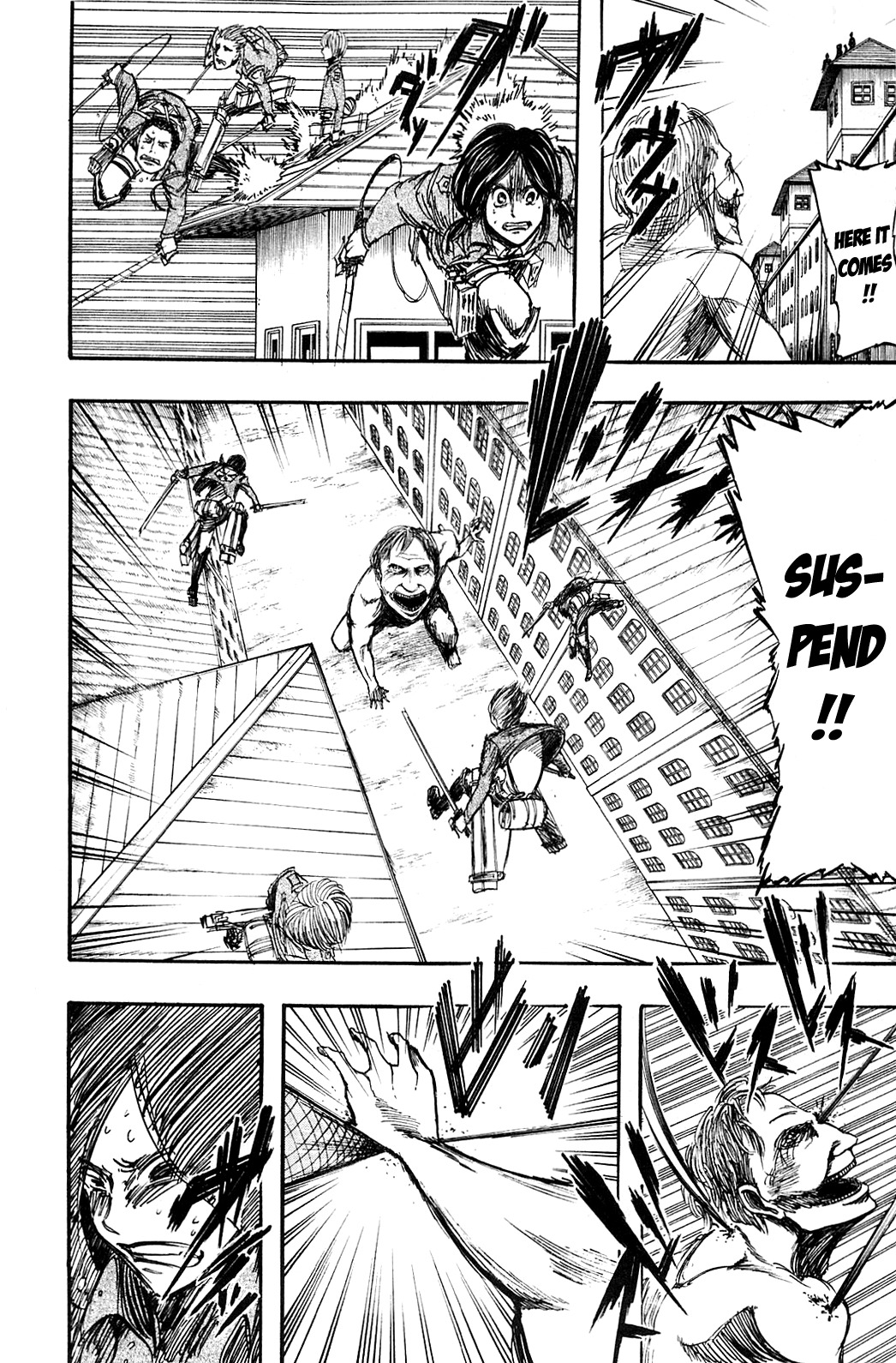 Attack on Titan manga, chapter 4, page 36 of 50