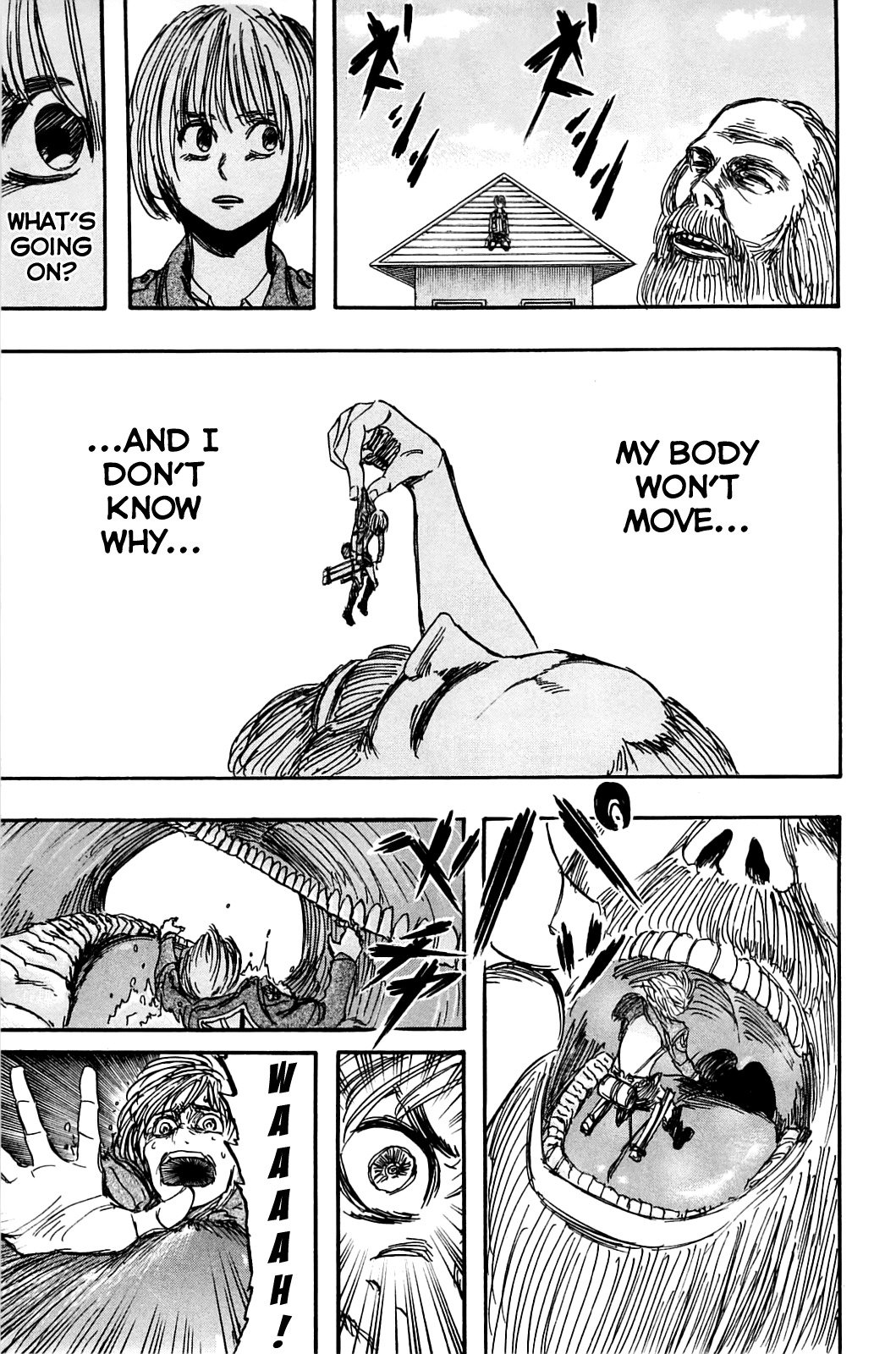 Attack on Titan manga, chapter 4, page 39 of 50