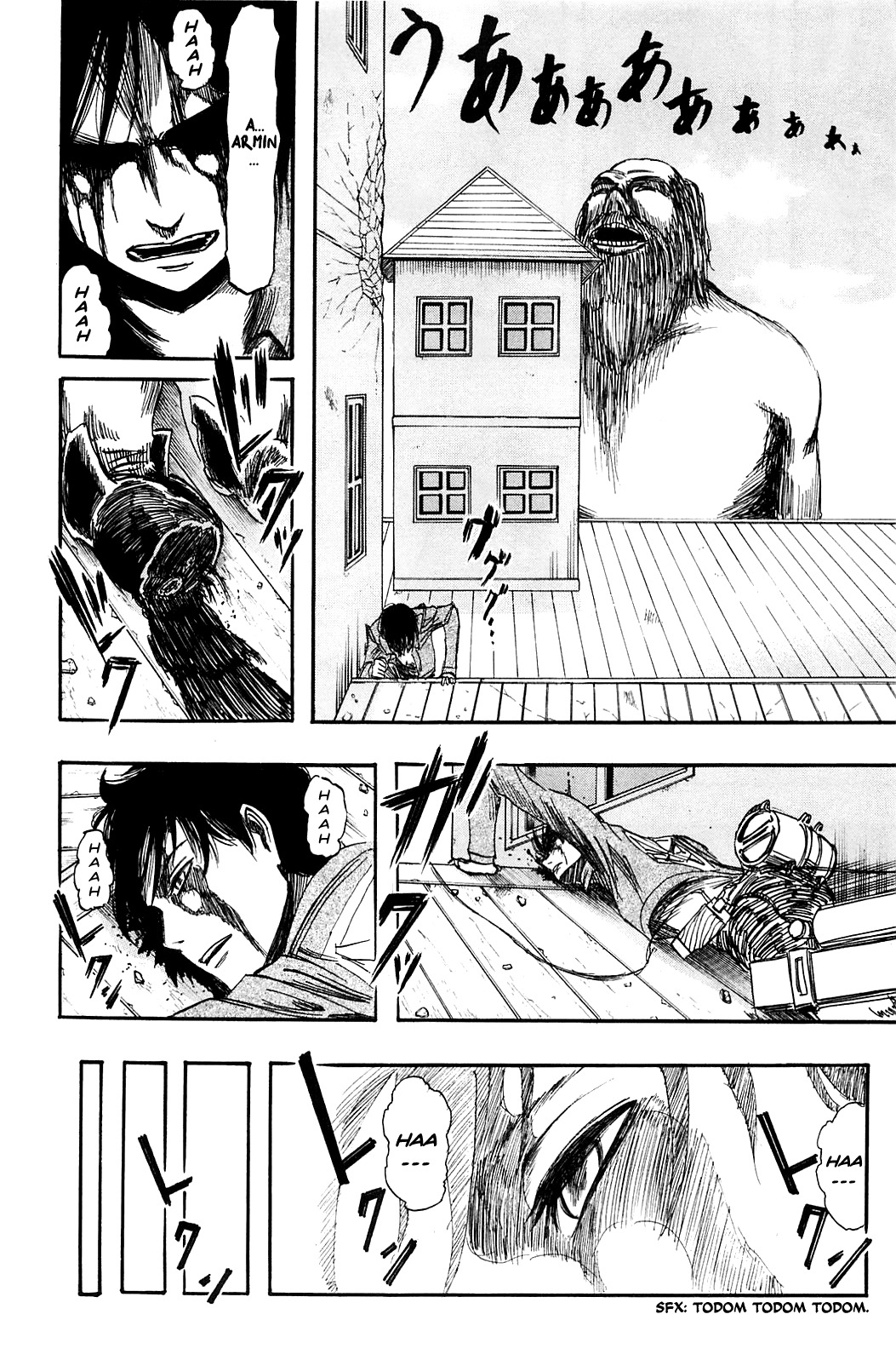 Attack on Titan manga, chapter 4, page 40 of 50
