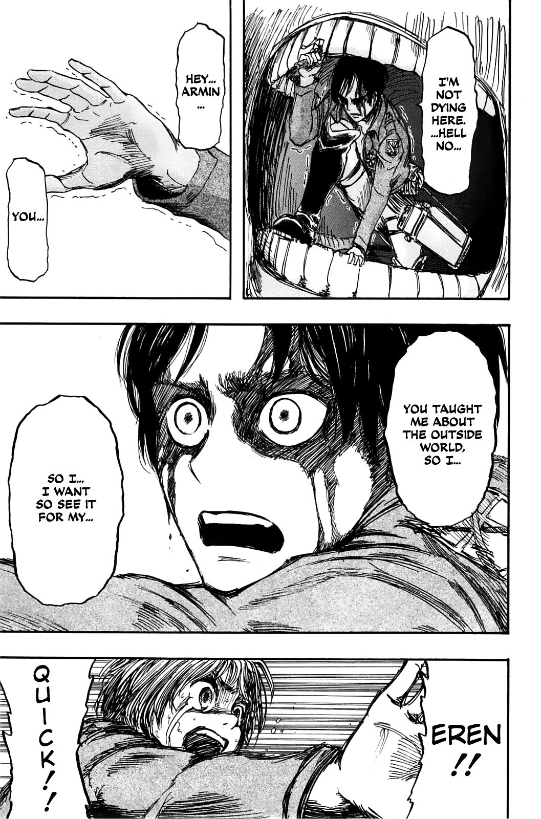 Attack on Titan manga, chapter 4, page 45 of 50