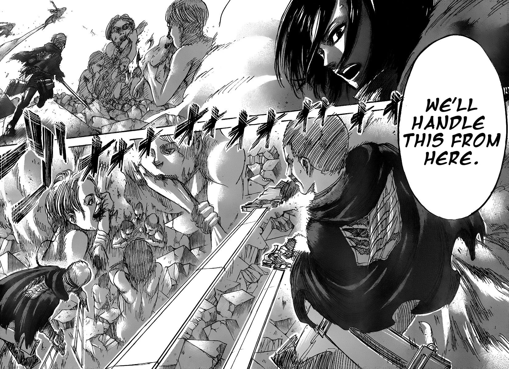 Attack on Titan manga, chapter 41, page 38 of 44