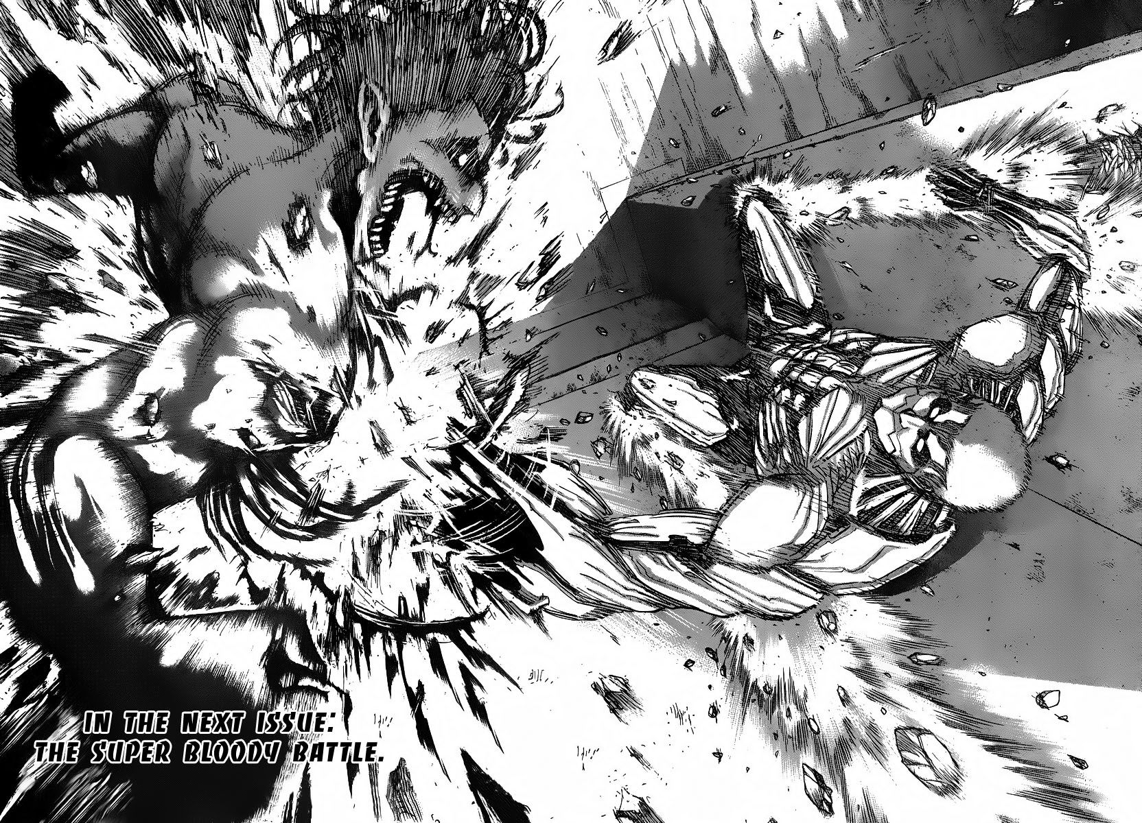 Attack on Titan manga, chapter 42, page 42 of 42