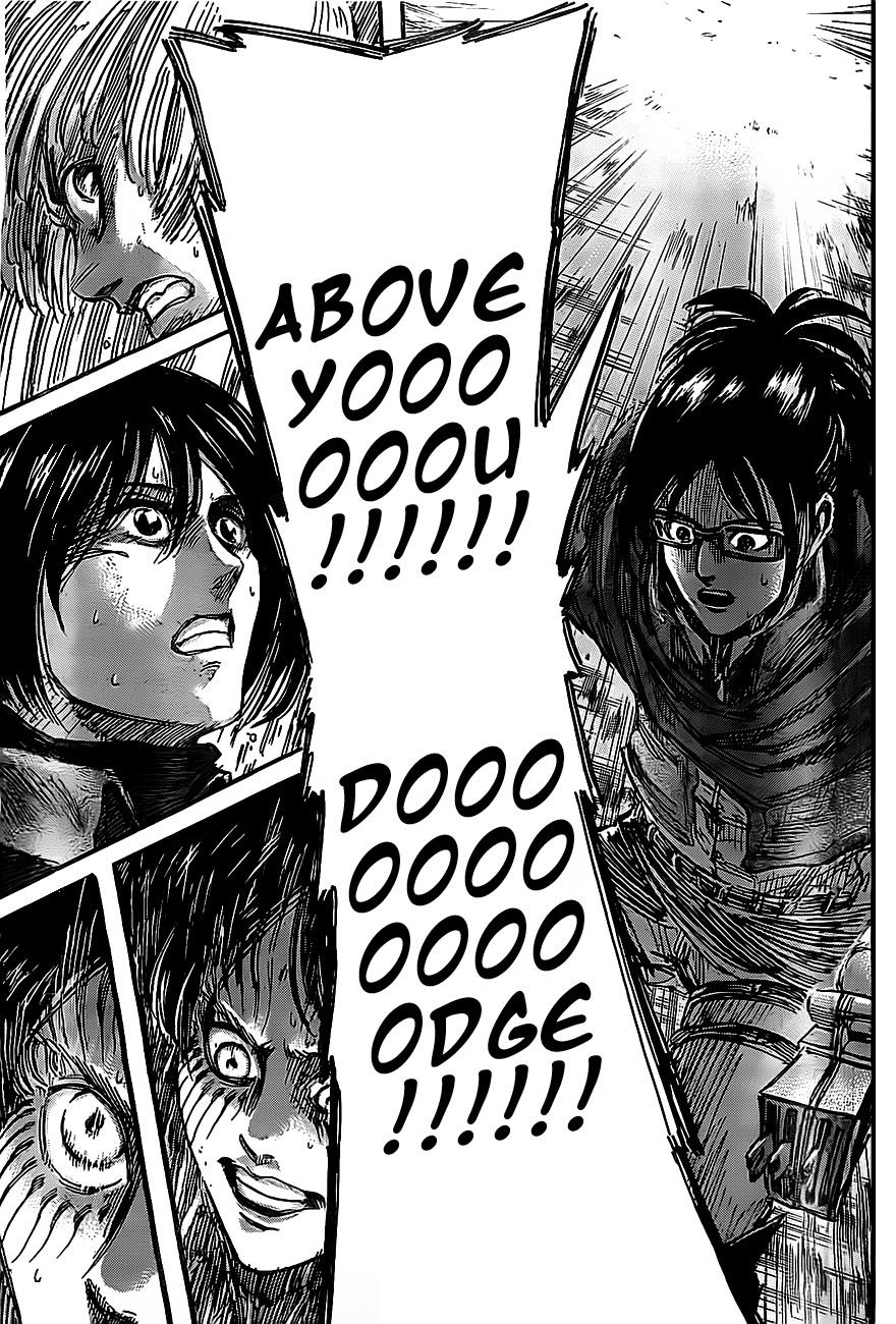 Attack on Titan manga, chapter 44, page 43 of 44