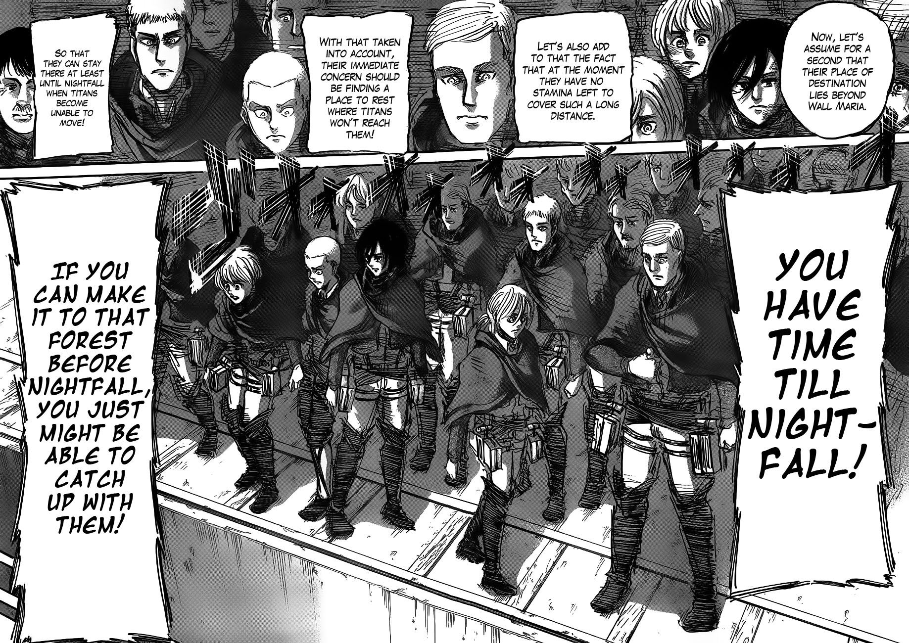 Attack on Titan manga, chapter 45, page 42 of 44