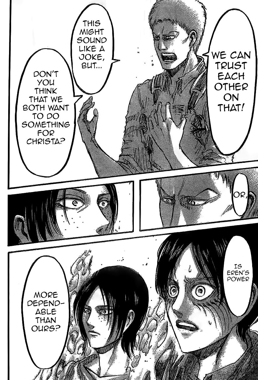 Attack on Titan manga, chapter 46, page 42 of 45