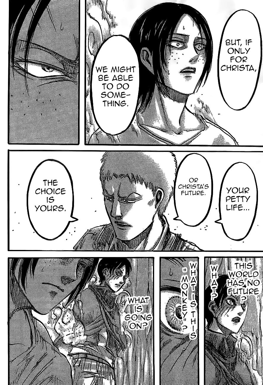 Attack on Titan manga, chapter 46, page 44 of 45