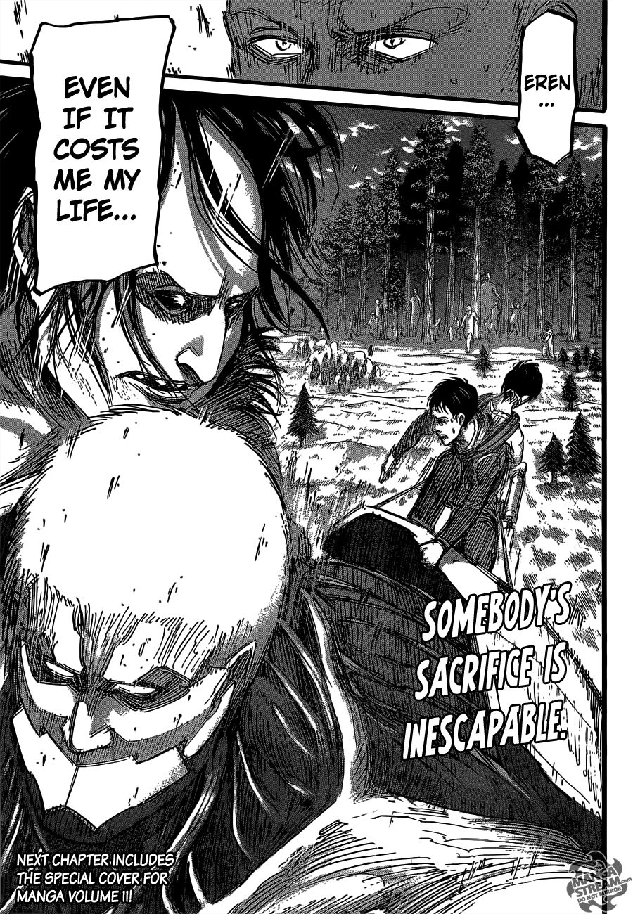 Attack on Titan manga, chapter 47, page 47 of 49