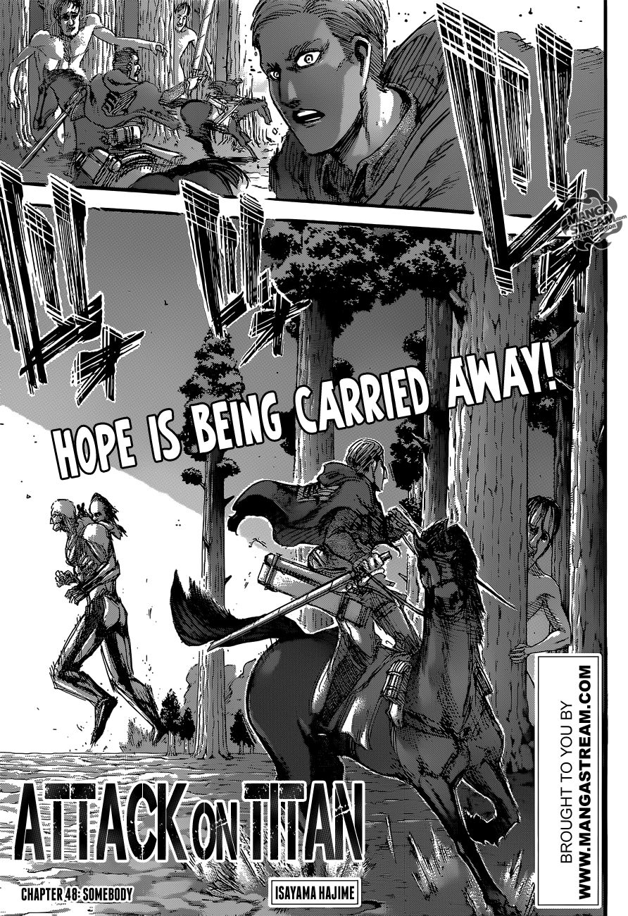 Attack on Titan manga, chapter 48, page 1 of 50