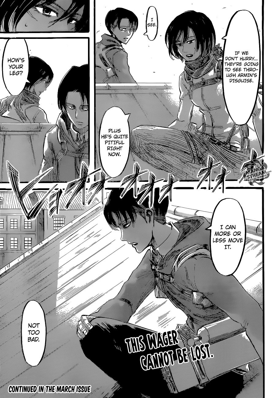 Attack on Titan manga, chapter 53, page 46 of 46