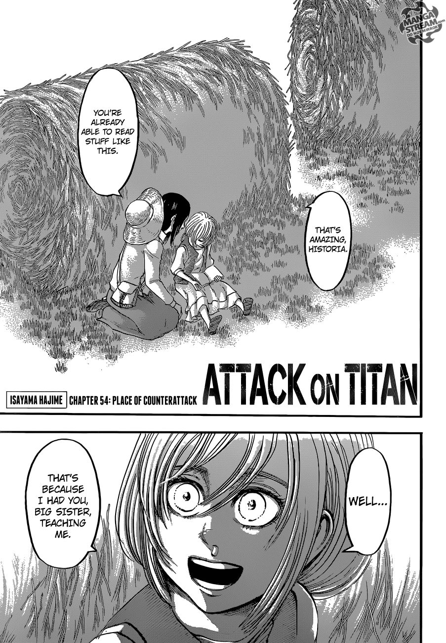 Attack on Titan Chapter 54 page 1 - Chapter 54