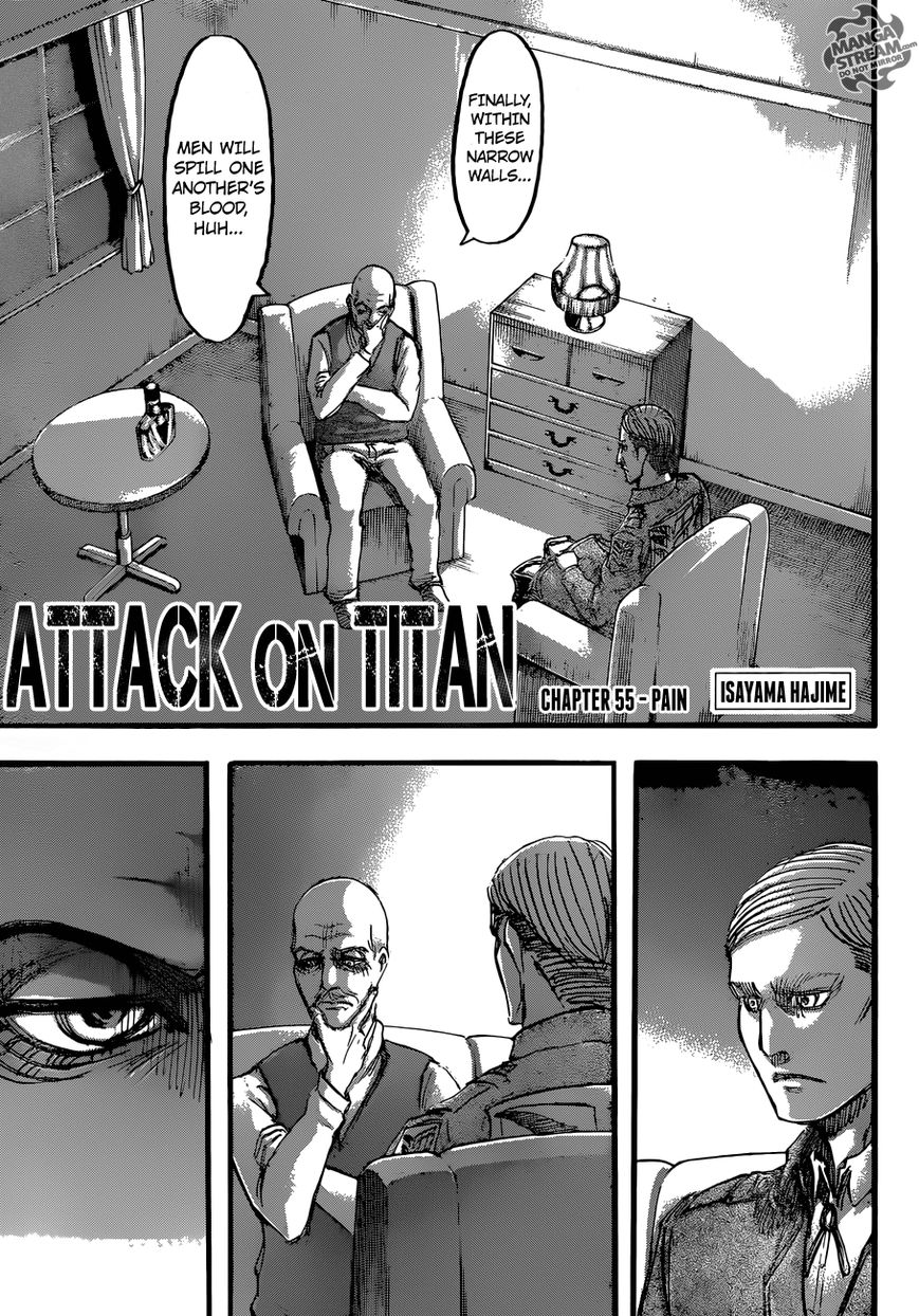 Attack on Titan manga, chapter 55, page 3 of 47