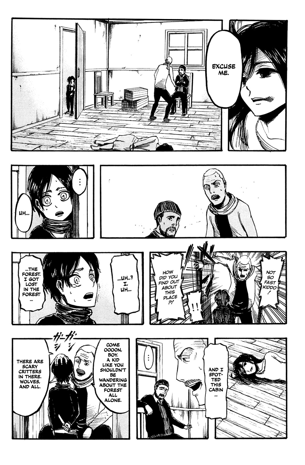 Attack on Titan manga, chapter 6, page 13 of 40