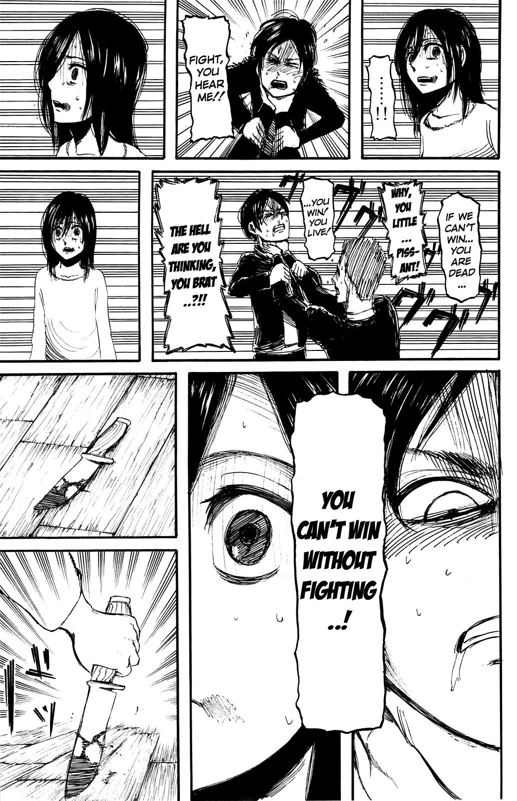 Attack on Titan manga, chapter 6, page 21 of 40