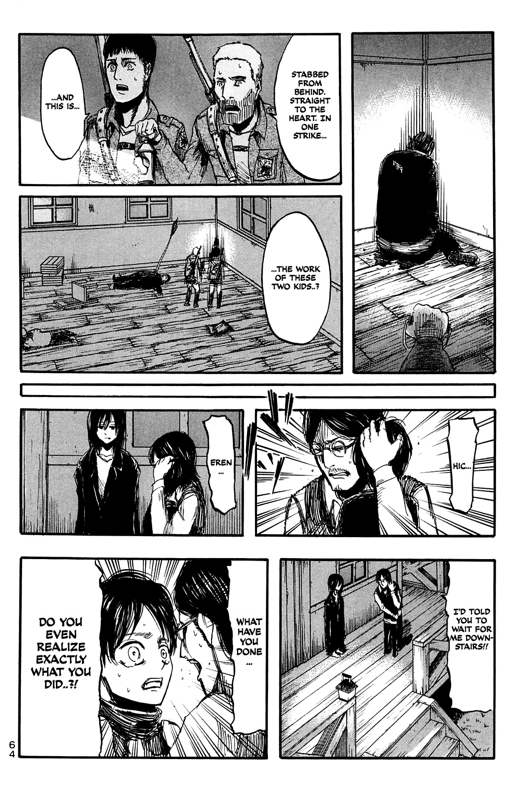 Attack on Titan manga, chapter 6, page 28 of 40