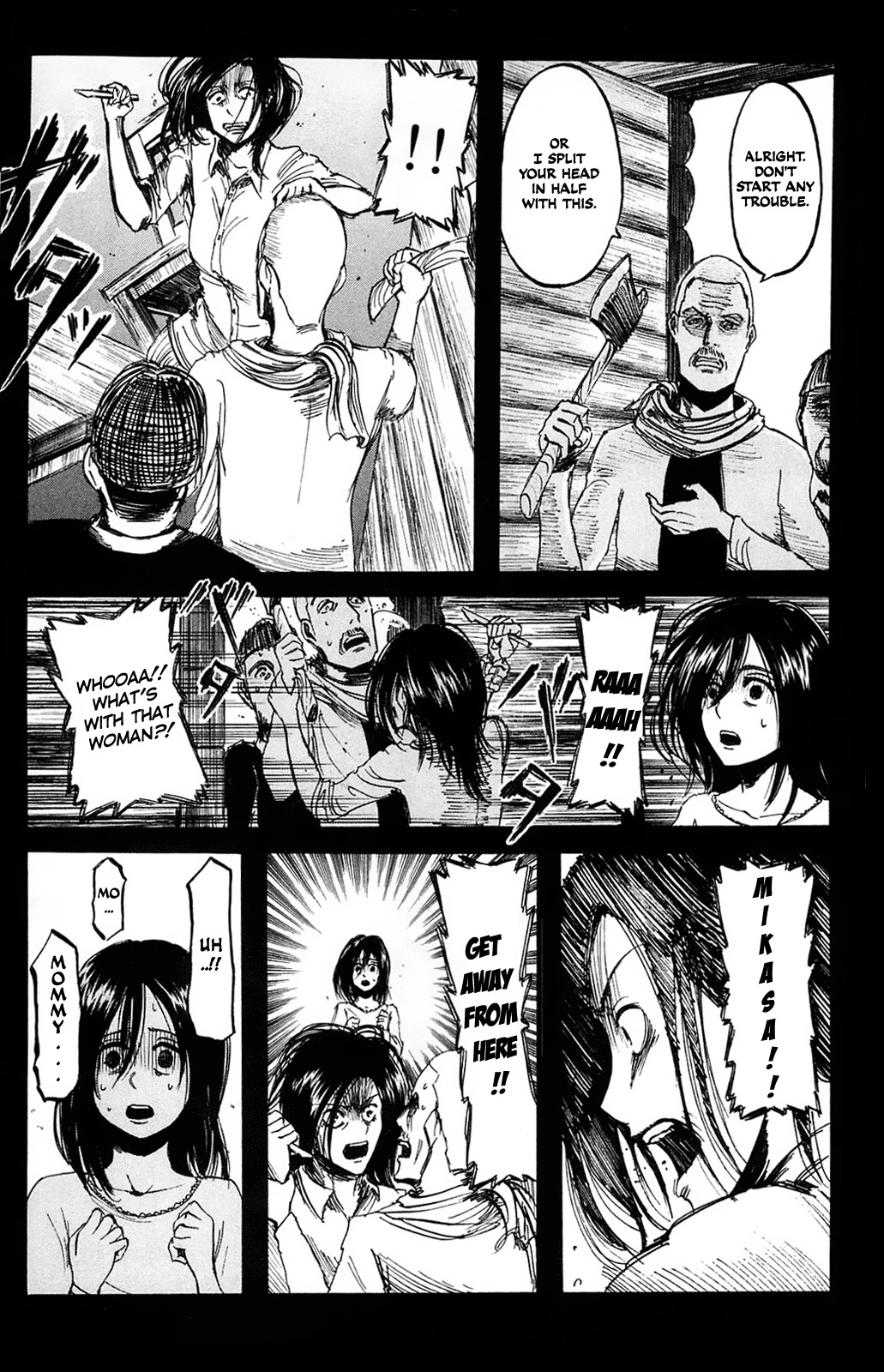 Attack on Titan manga, chapter 6, page 9 of 40