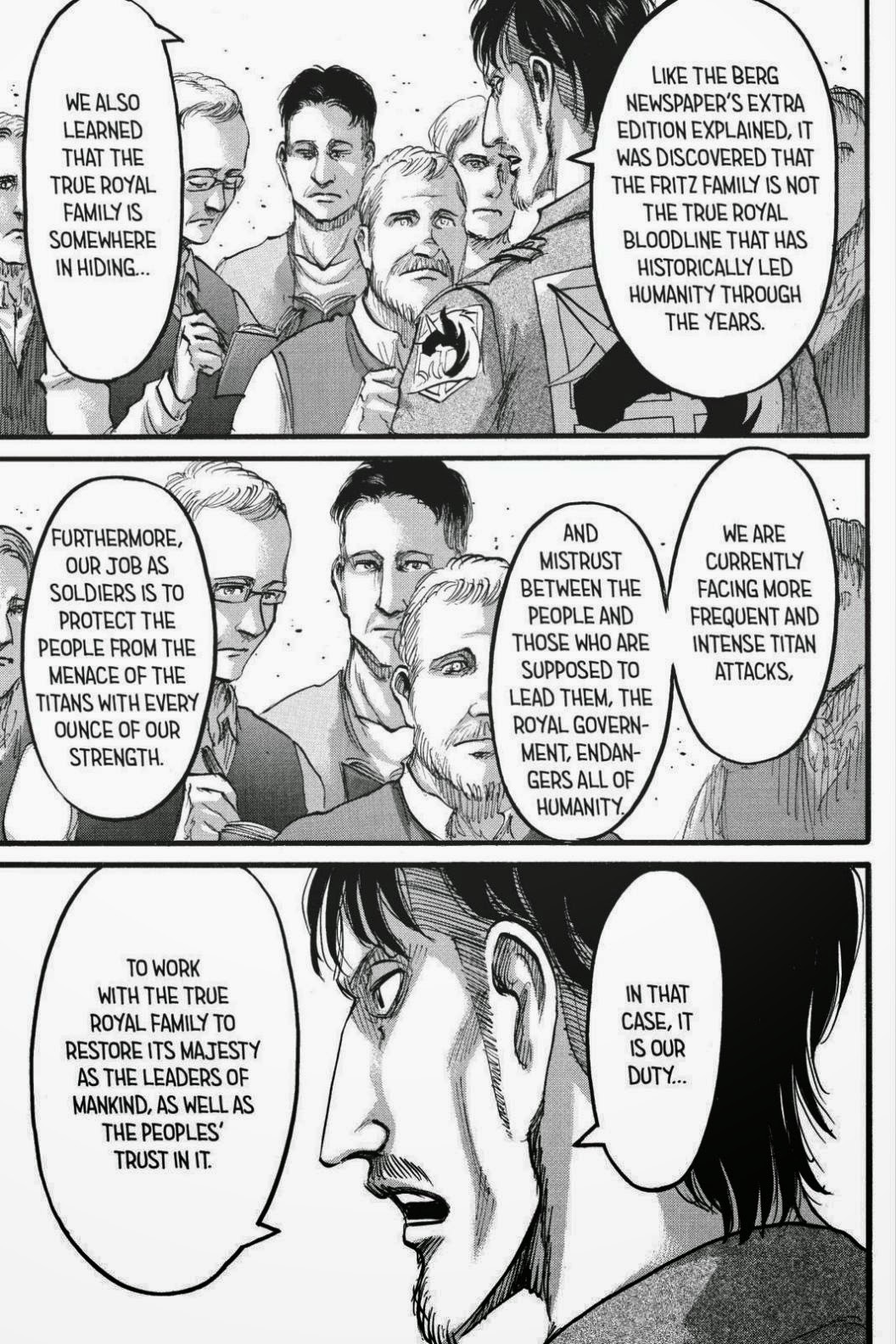 Attack on Titan manga, chapter 62, page 3 of 40